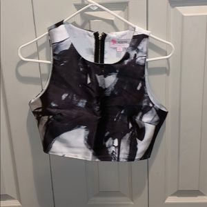 Zip Up Crop Top